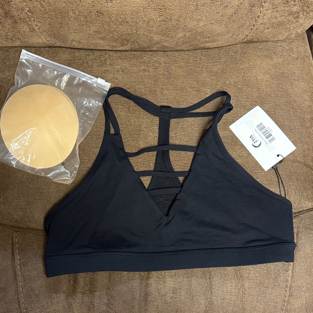 ZYIA Black Strappy Bralette